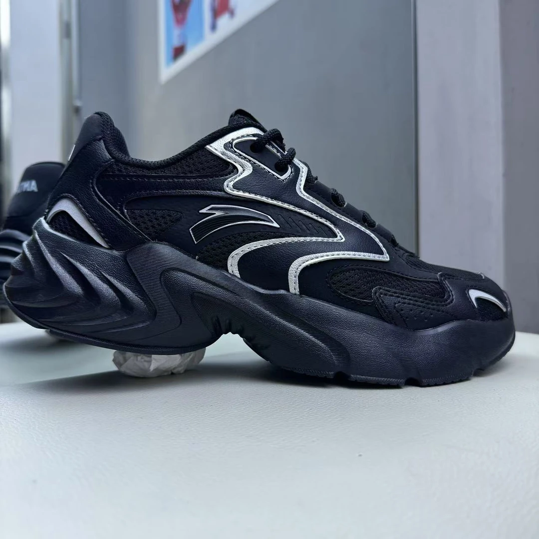 安踏千宸夏季新款复古潮流百搭休闲运动鞋厚底增高休闲鞋男女款