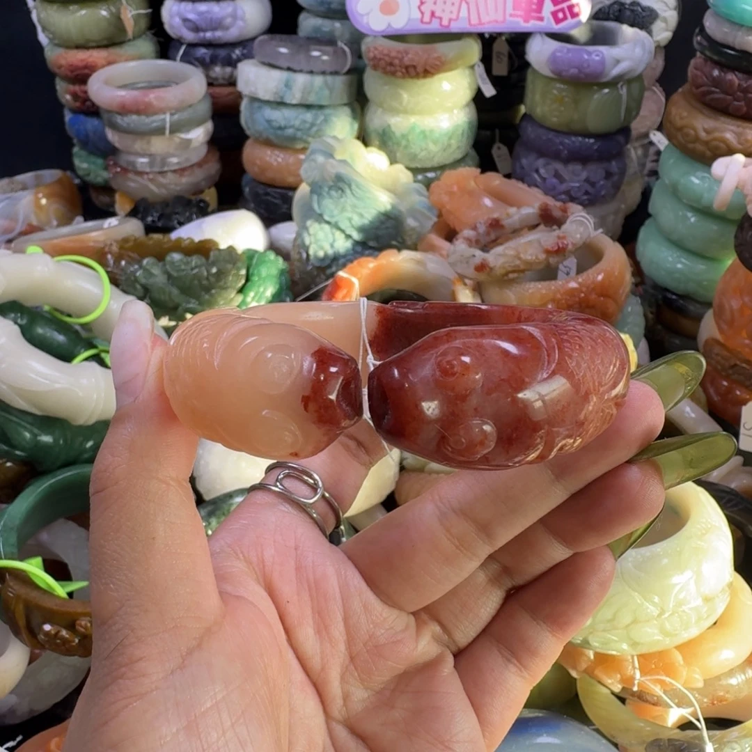 石英质玉（佘太翠）未镶嵌手镯63，58，福利