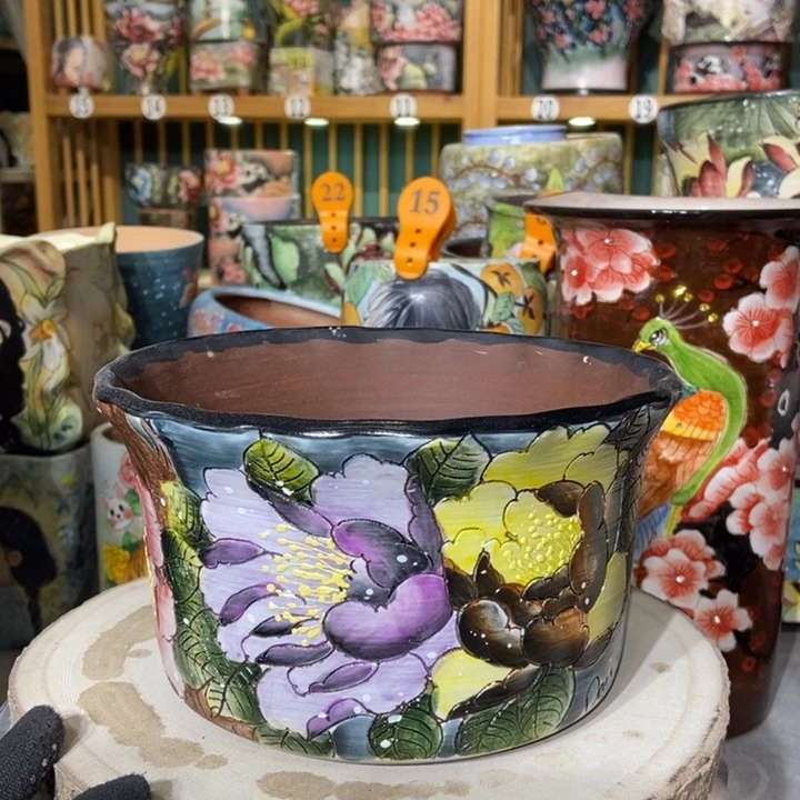 红陶景德镇艺术手绘作品