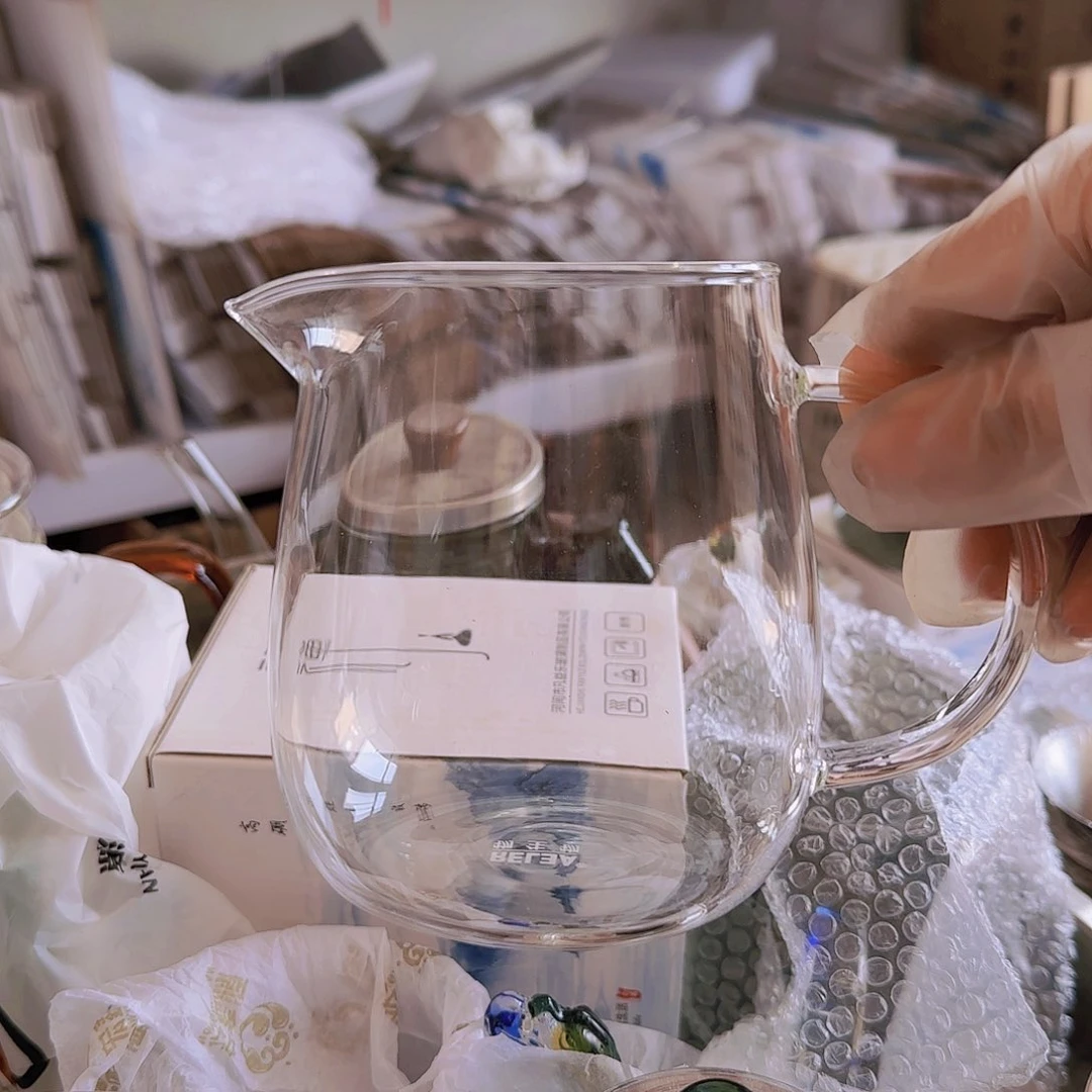 【闪购商品】高硼硅玻璃茶水分离物龙胆公杯