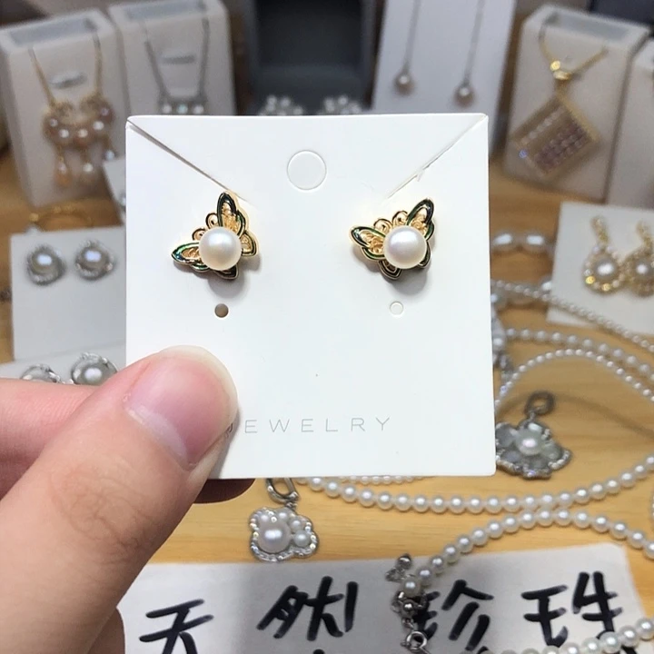 未镶嵌淡水珍珠耳饰