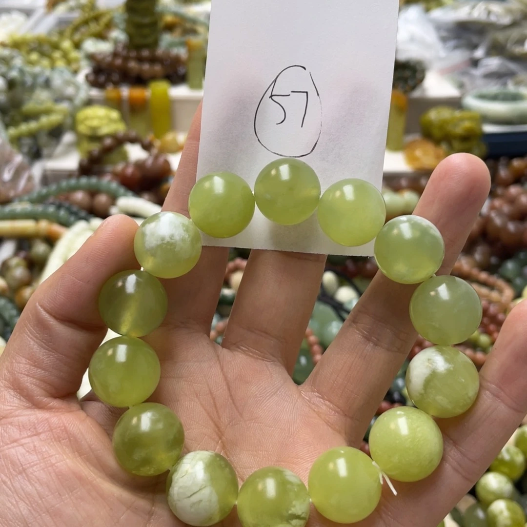 蛇纹石玉手链未镶嵌