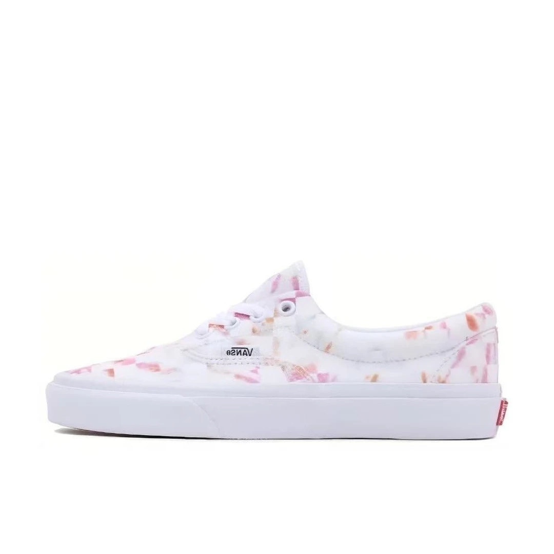 vans era白粉色帆布低帮情侣春秋时尚休闲运动滑板鞋VN0005UEWHT