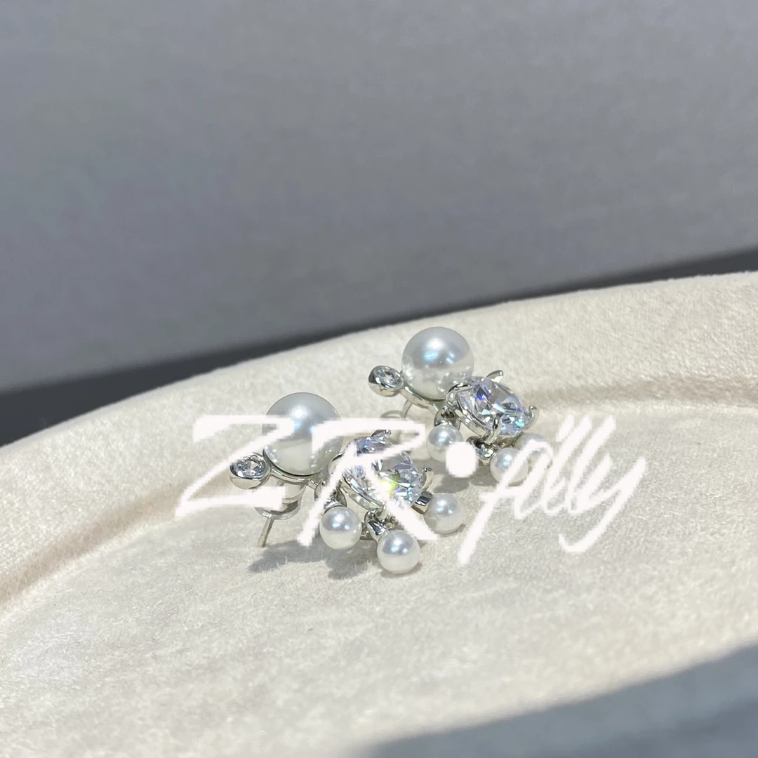 铜合金仿珍珠耳饰 个性百搭耳饰6737