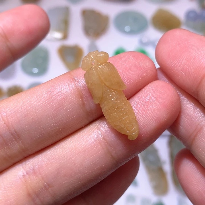 未镶嵌定制翡翠玉米
