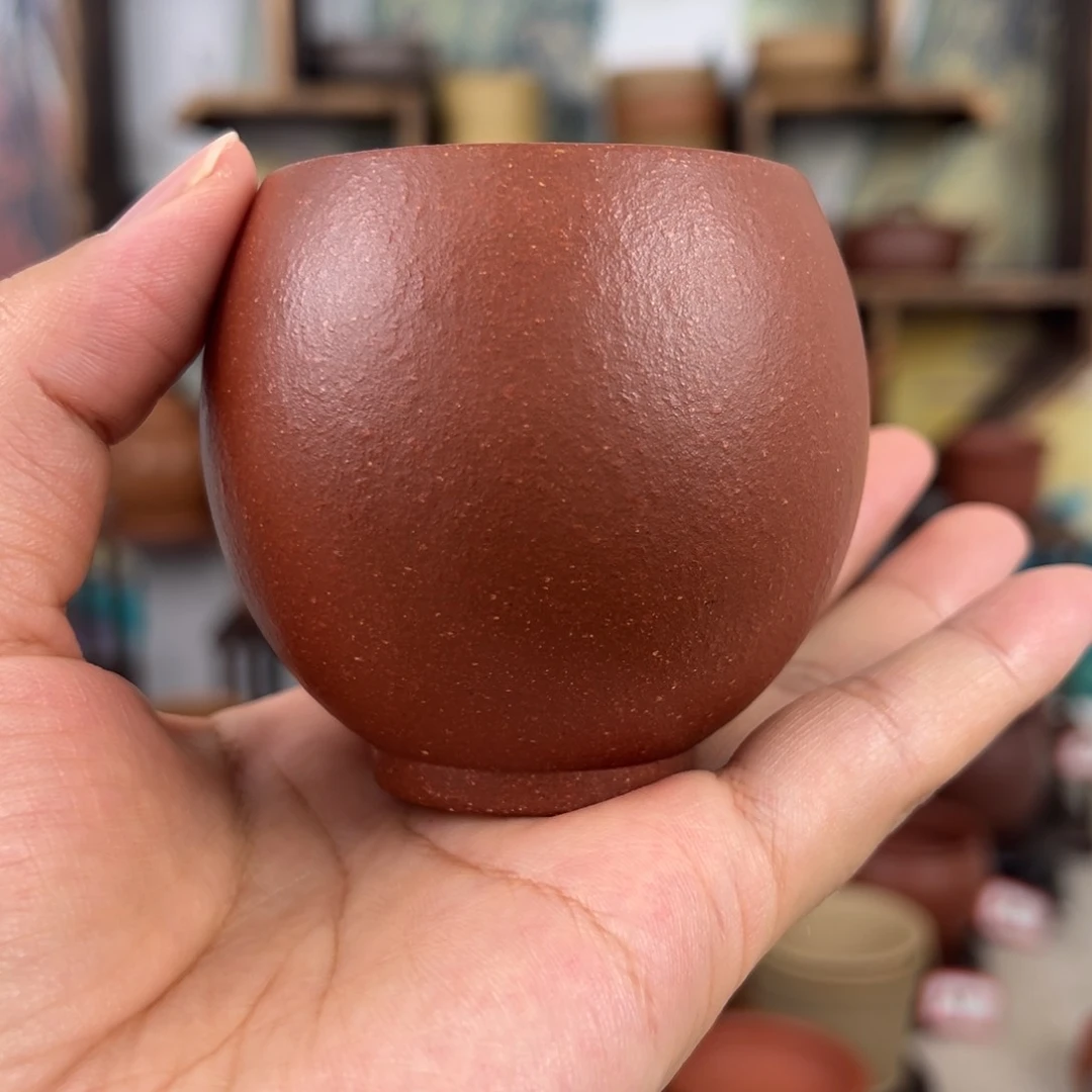 紫砂茶杯拙器甄选，纯原本矿。