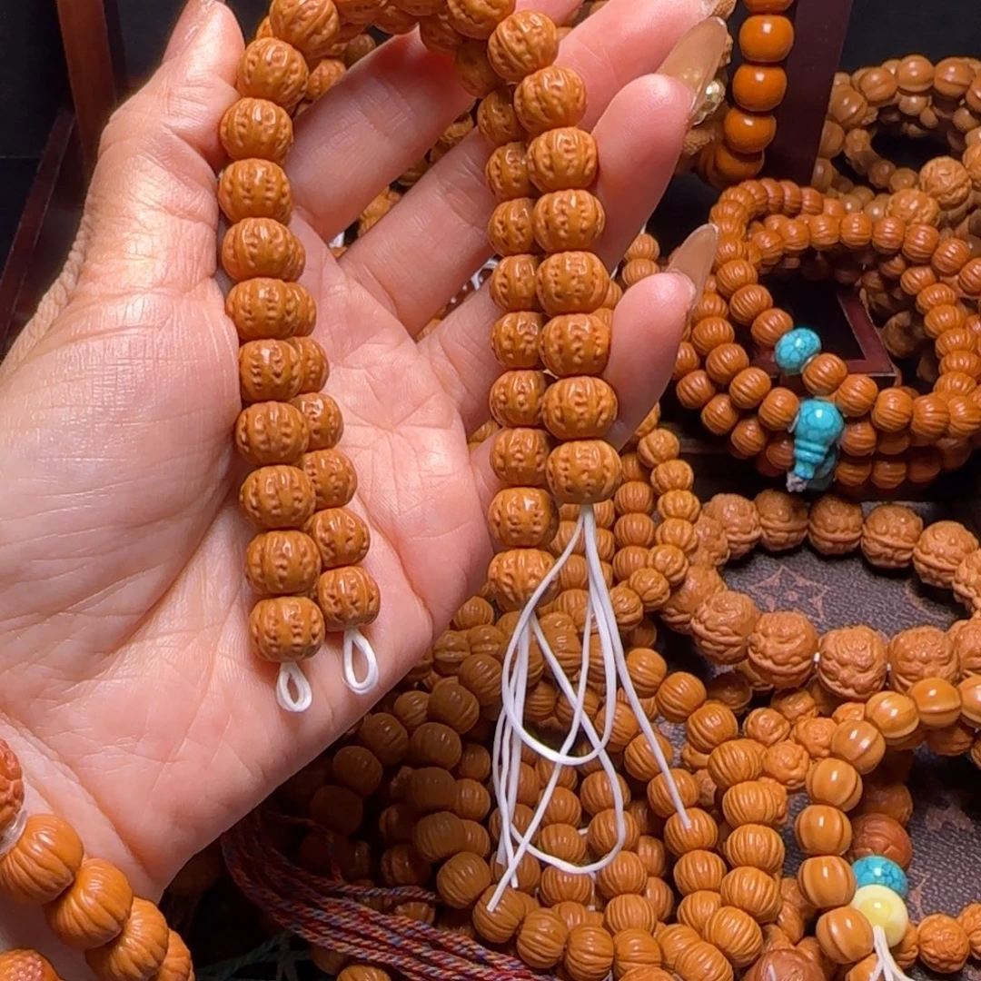 猴头核桃吊坠48籽手持素