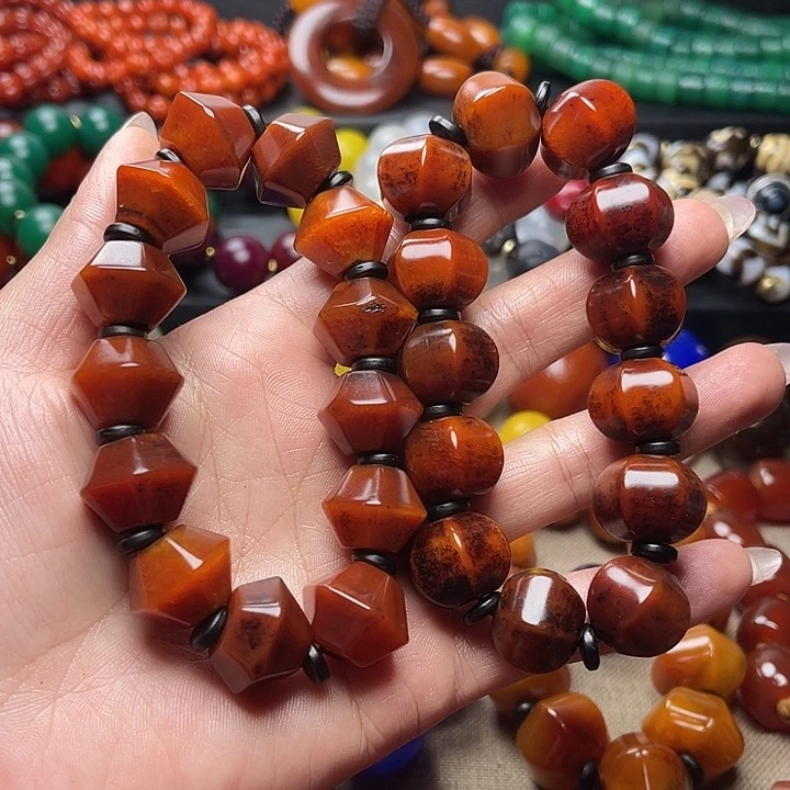 玛瑙/玉髓手链未镶嵌老*伙