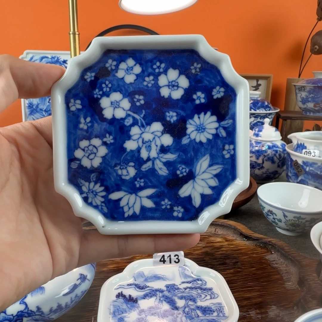 瓷片景德镇手绘青花茶器094