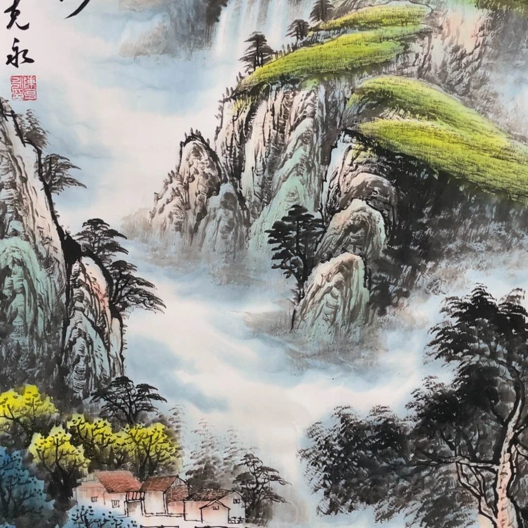 国画老师手笔手绘作品w