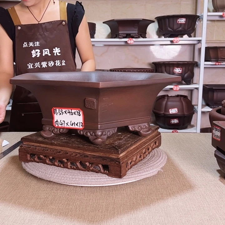 紫砂花盆紫砂花盆