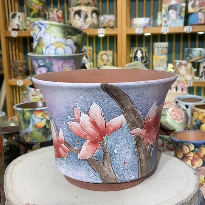 红陶景德镇艺术手绘作品