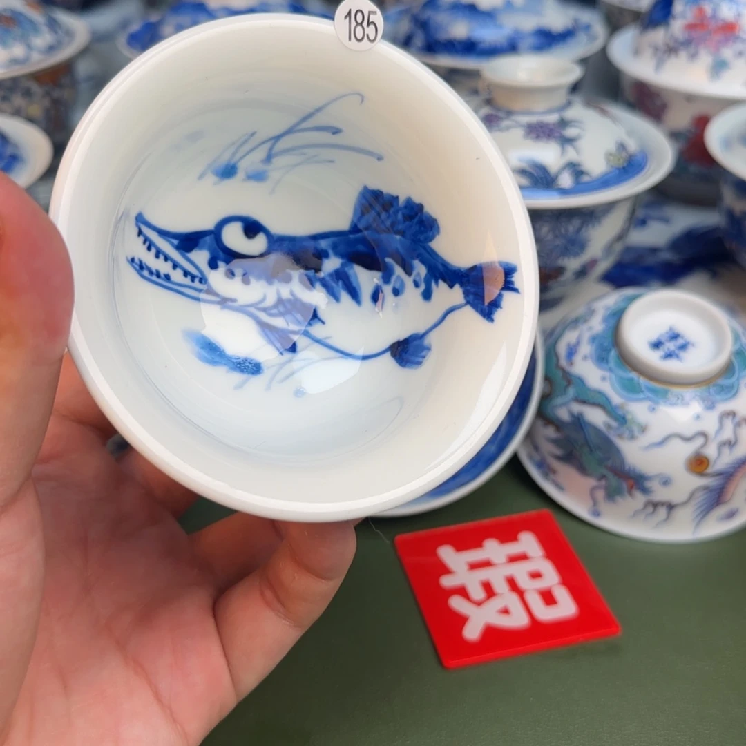 彦祖纯手工手绘茶具185