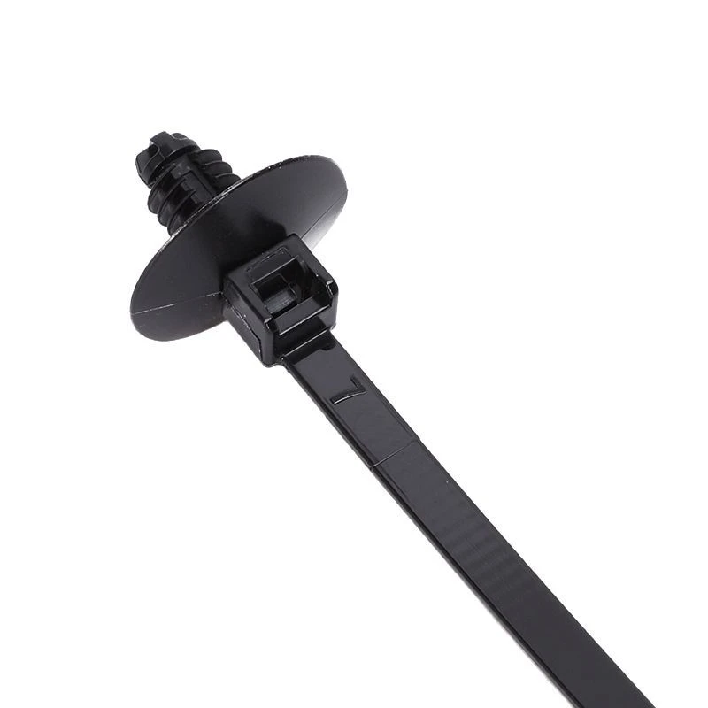 150-55500汽车圆孔螺纹头扎带HS104型100条/包螺旋杉树型插销线束