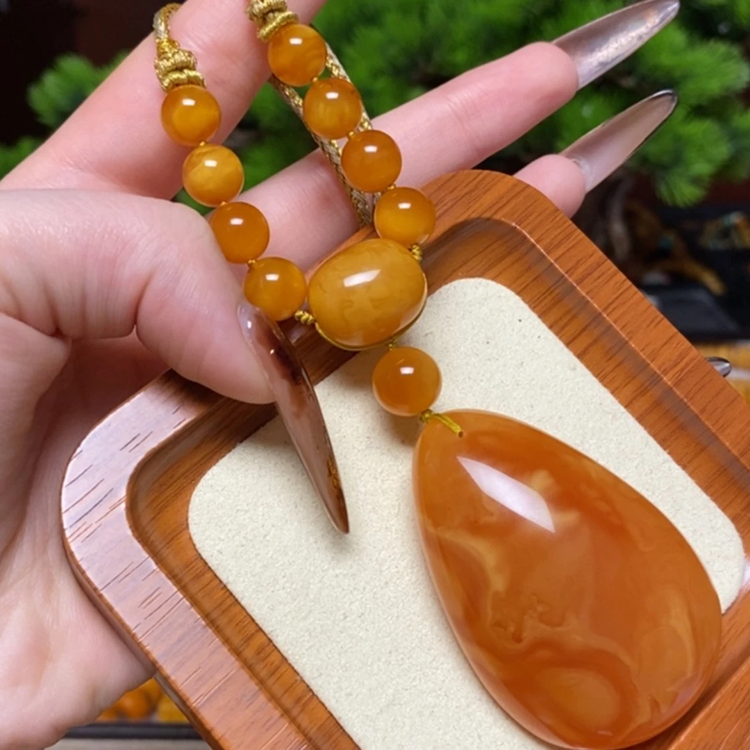 【闪购商品】蜜蜡颈饰未镶嵌项链