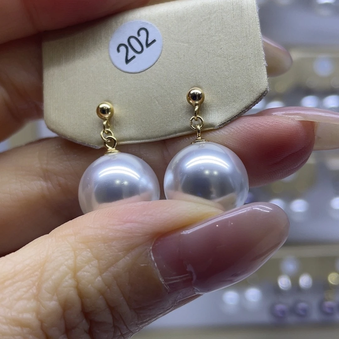 耳饰淡水珍珠银S925镶嵌