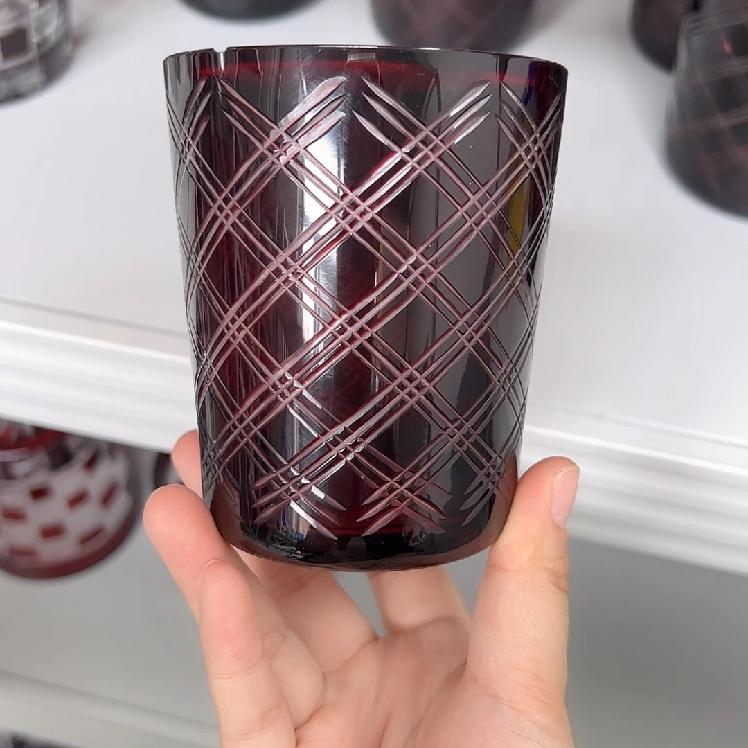 水晶玻璃平底款微瑕一个