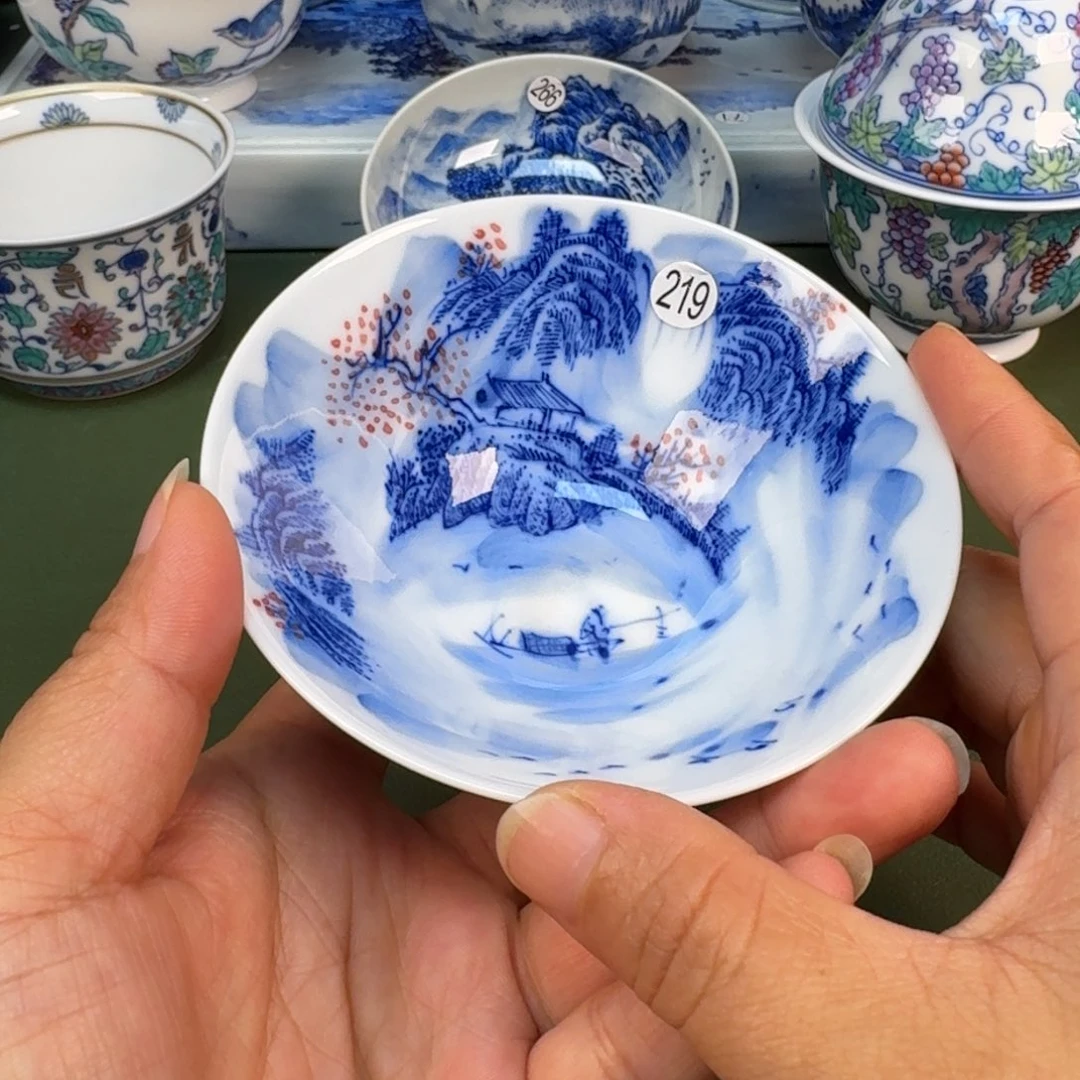 景德镇纯手绘茶具圆圆219