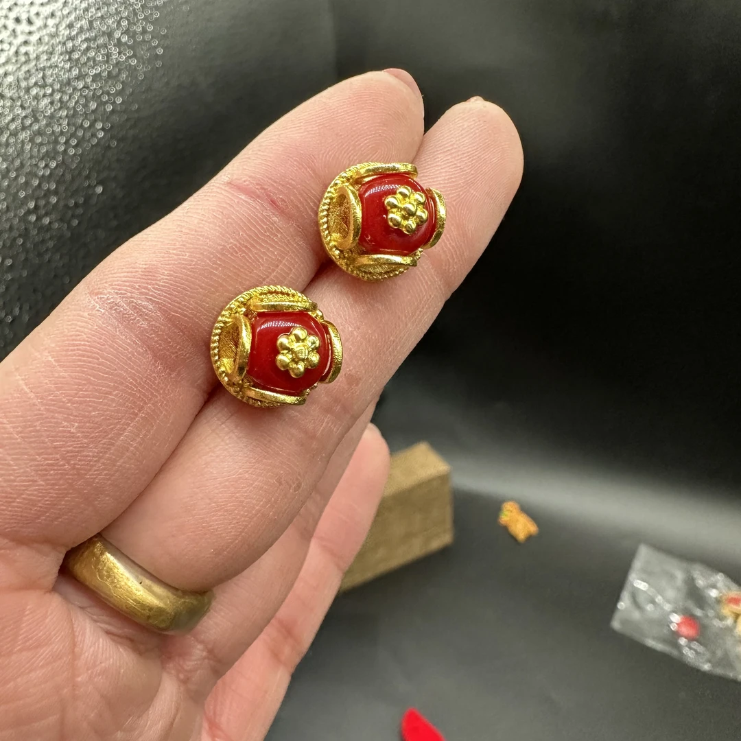 黄铜耳饰 藏式尼泊尔进口耳钉