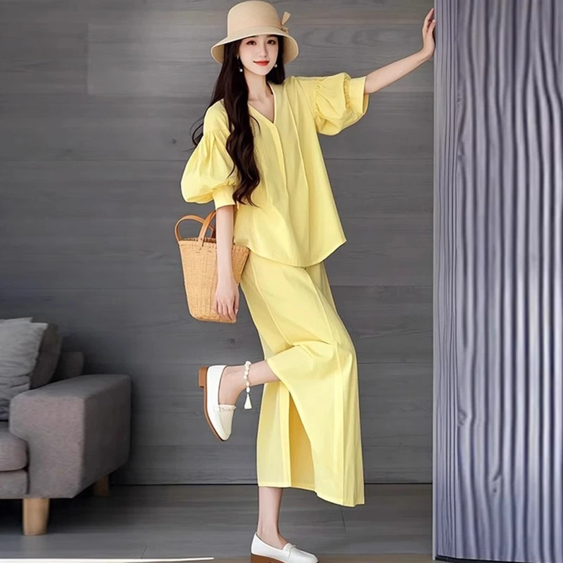 2025新款韩版时尚简约休闲百搭显瘦减龄洋气衬衫女宽松上衣半身裙