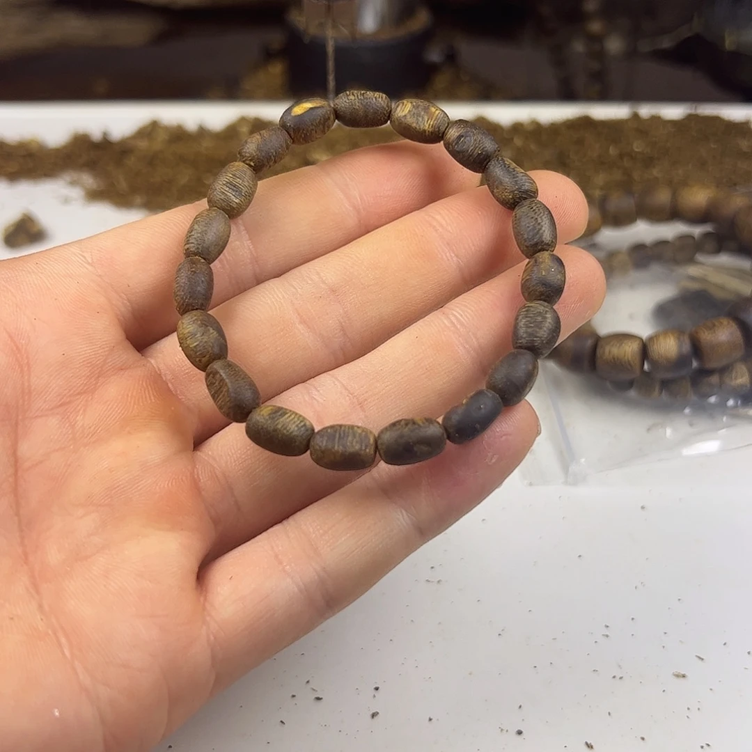 美***室沉香沉香碎屑枣珠6mm