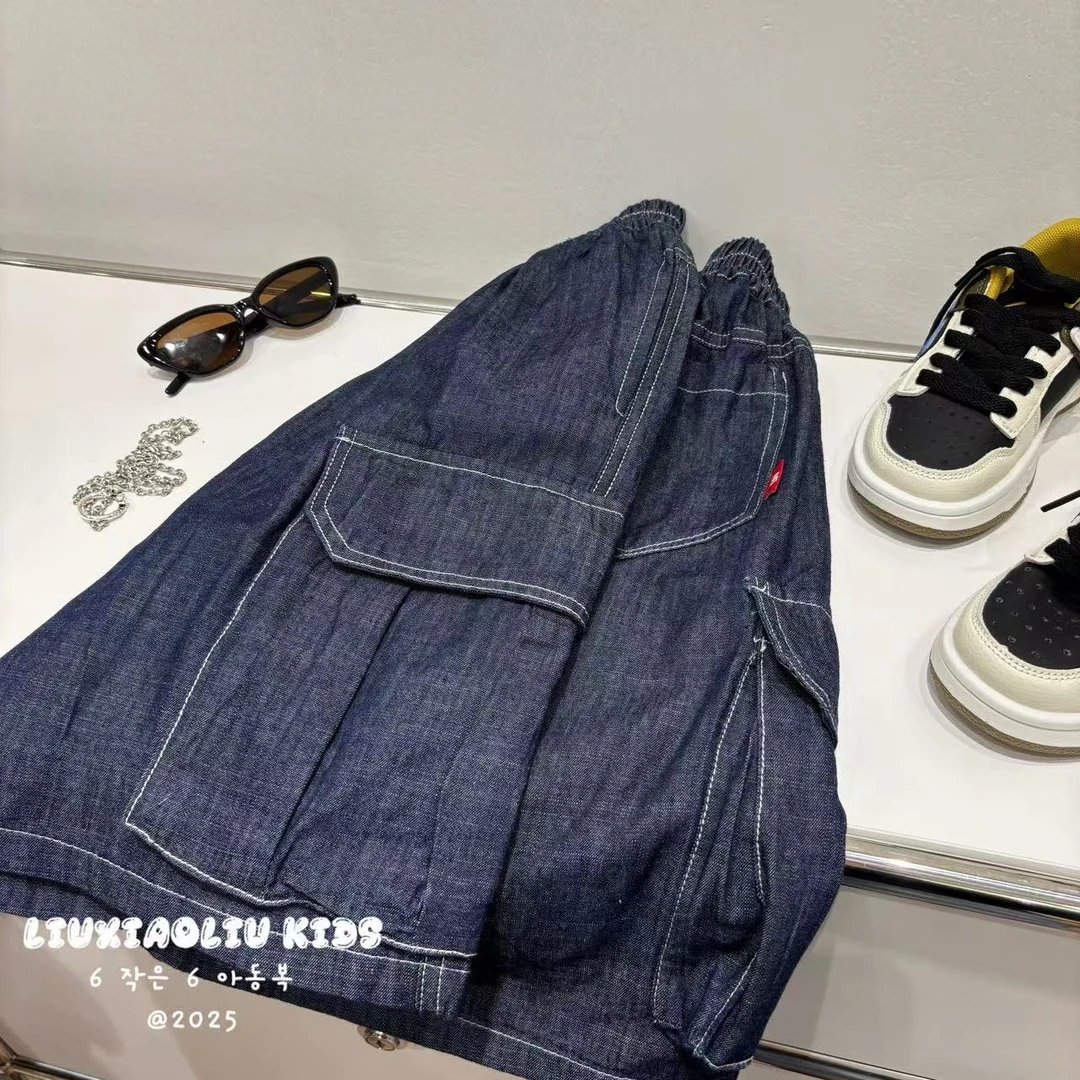 杭州六小六正版BY LIUXIAOLIU夏季儿童牛仔短裤19185