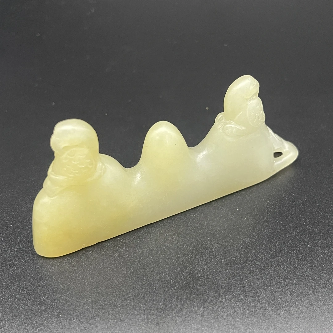 《清代》和田玉笔搁  山东文物商店 ZZXCRH466469