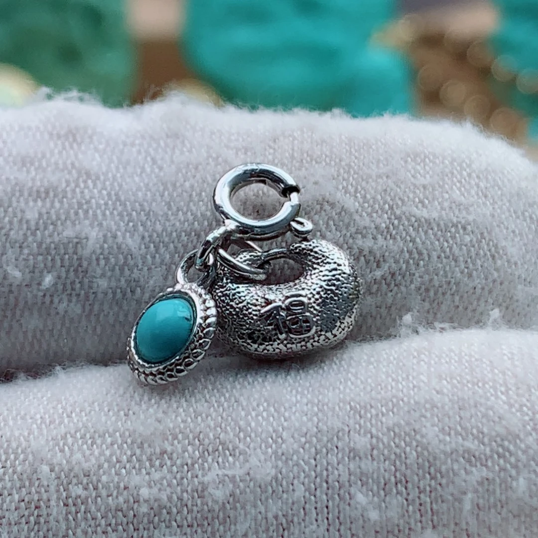 银S925镶嵌绿松石配饰