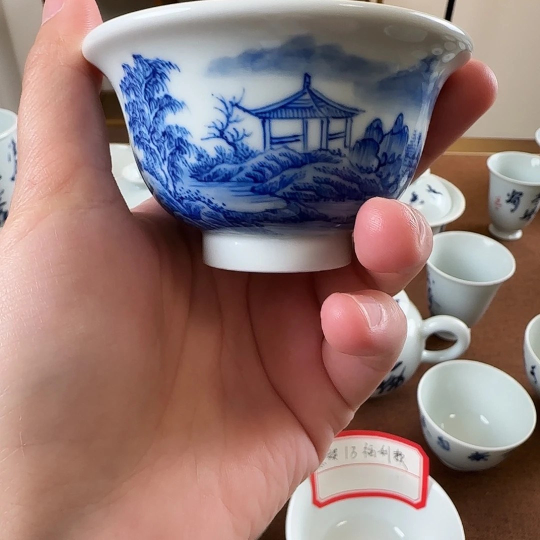 手工手绘 小压手杯