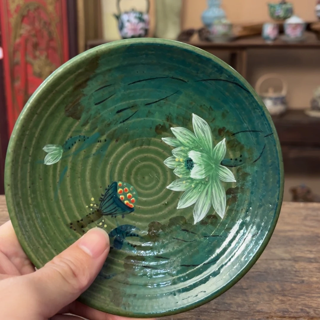 柴烧手工手绘陶瓷