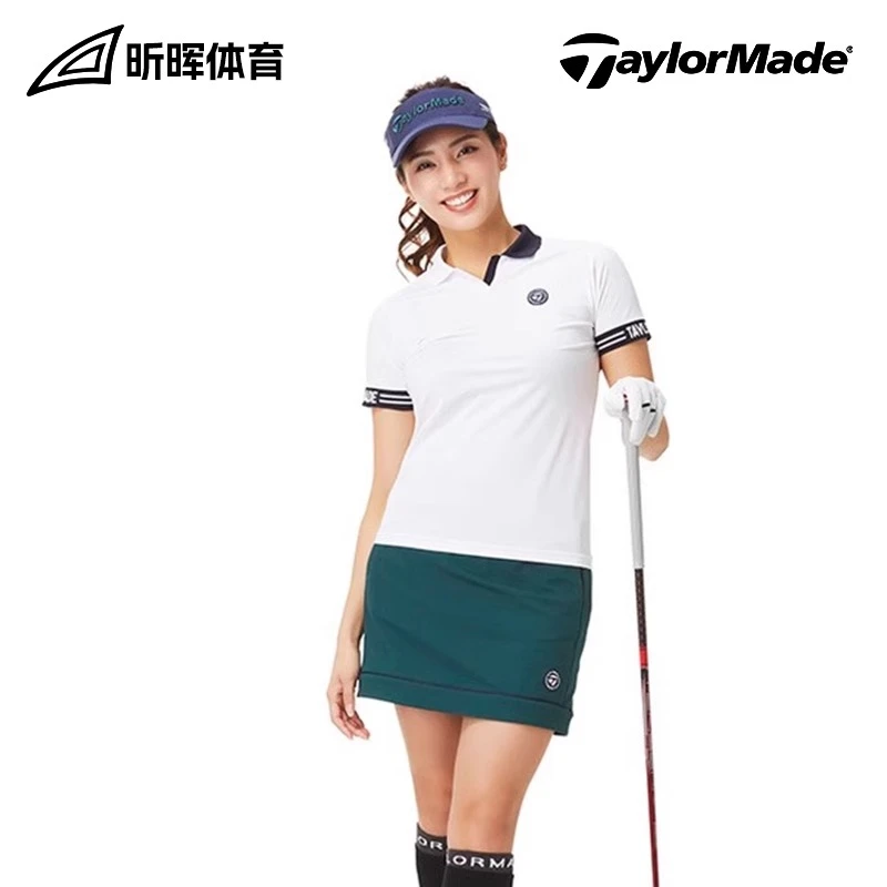 【23】TaylorMade泰勒梅高尔夫女士新款透气运动时尚短袖上衣Polo衫