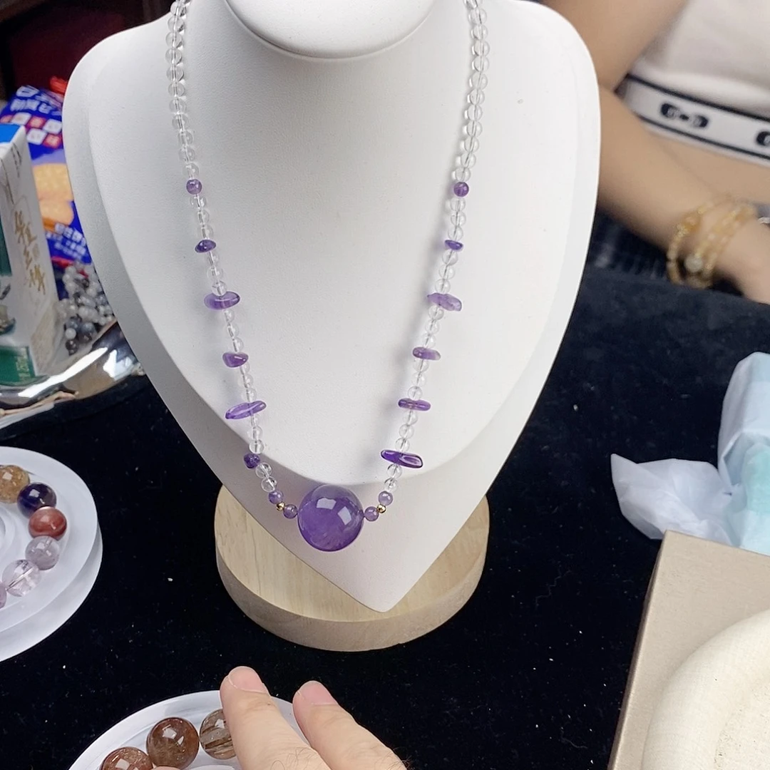 手链水晶银S925镀金镶嵌