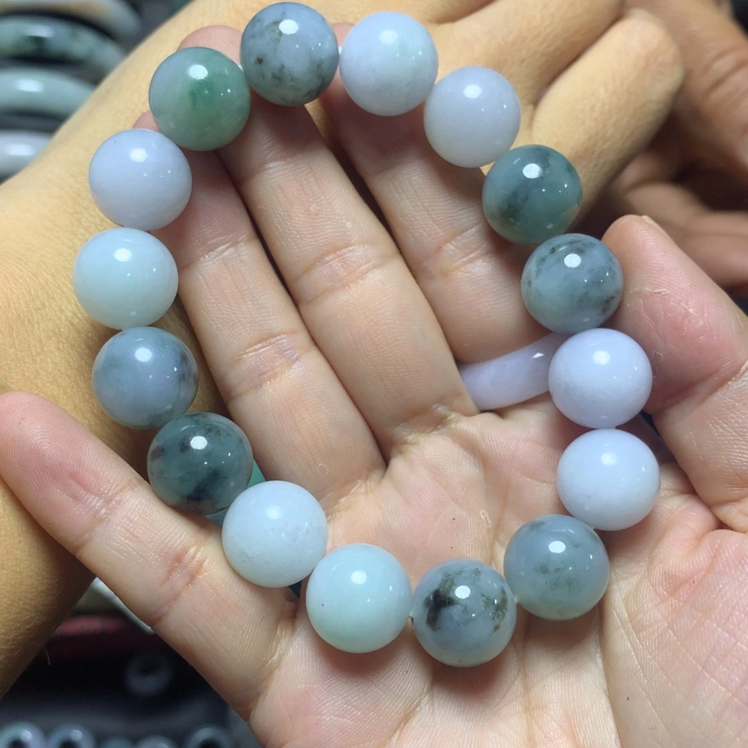 定制翡翠未镶嵌翡翠手串卡13