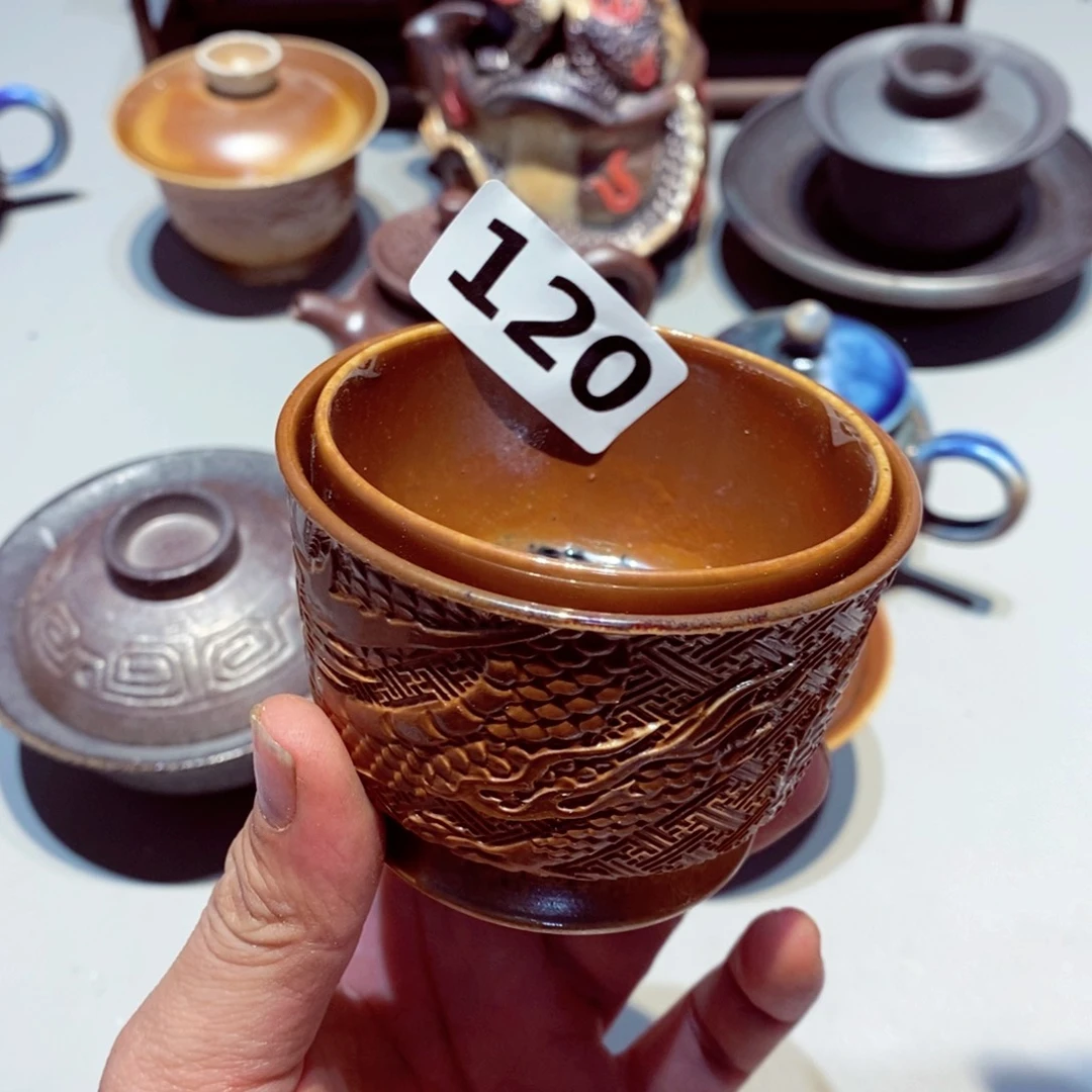 柴烧茶具陶瓷杯子