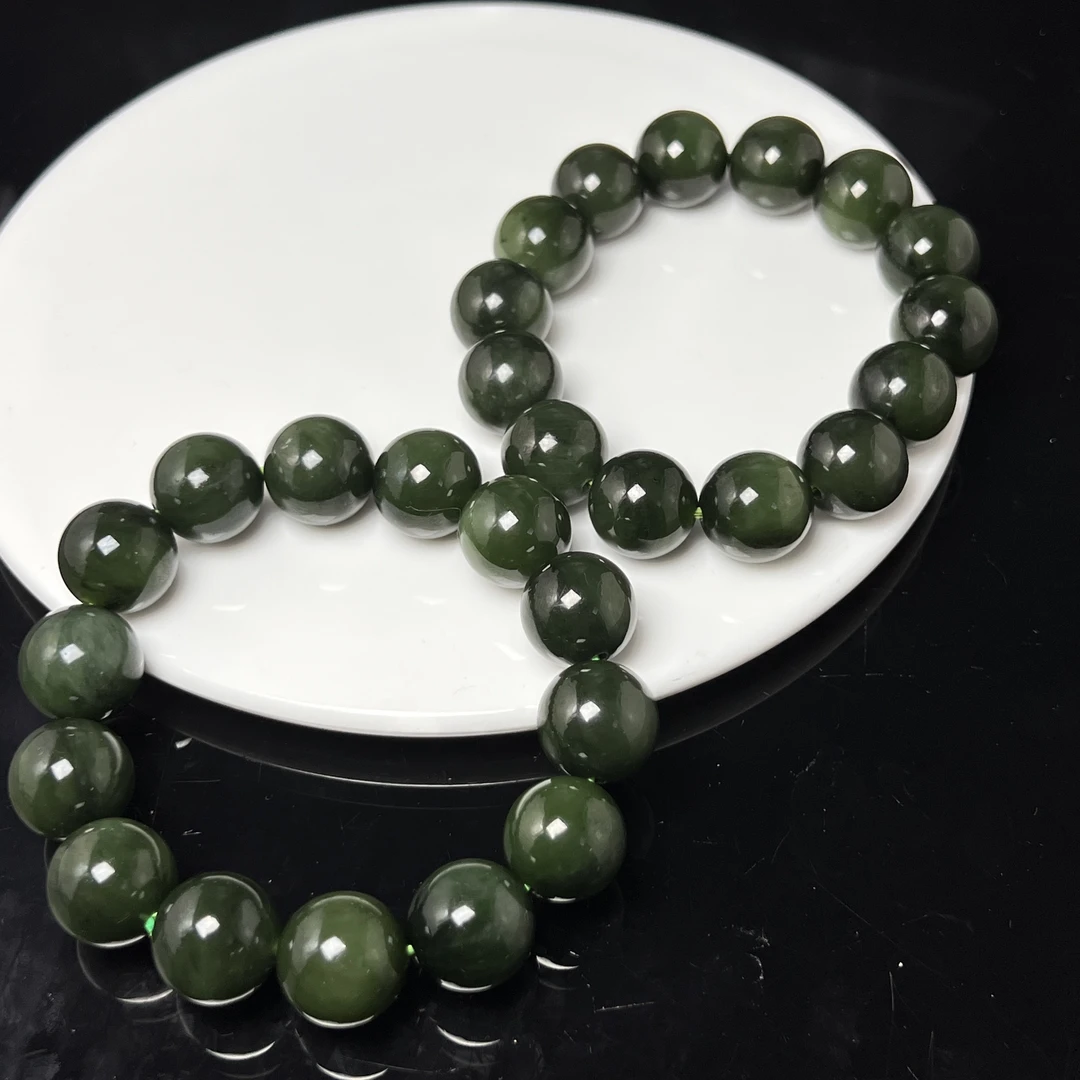 【老郑家】和田玉手串 582 多样性发一件 约14mm