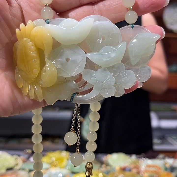 未镶嵌岫玉毛衣链