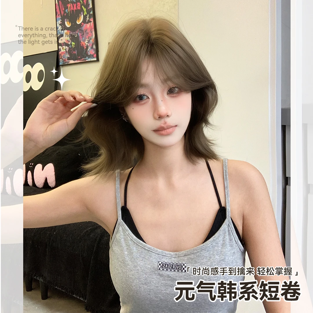 冰冰不冷假发【无尽夏】刘海假发女短发全头套日常减龄时尚lolita风