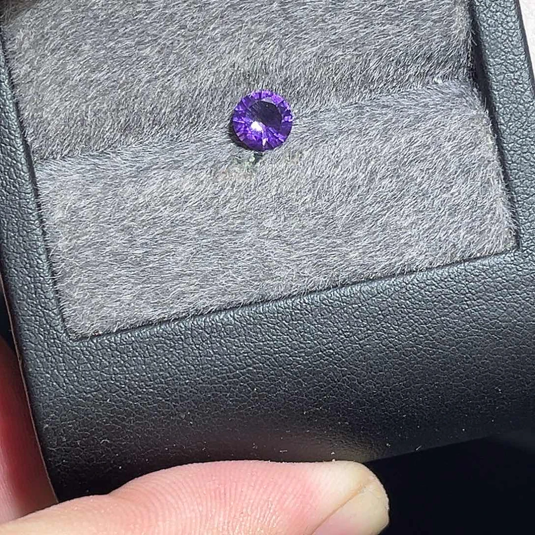 紫晶笔搁未镶嵌裸石圆6