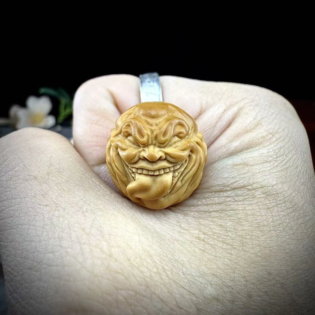 猴头雕刻单颗 修罗舔僧 全品 精工雕刻 尺寸17 18左右