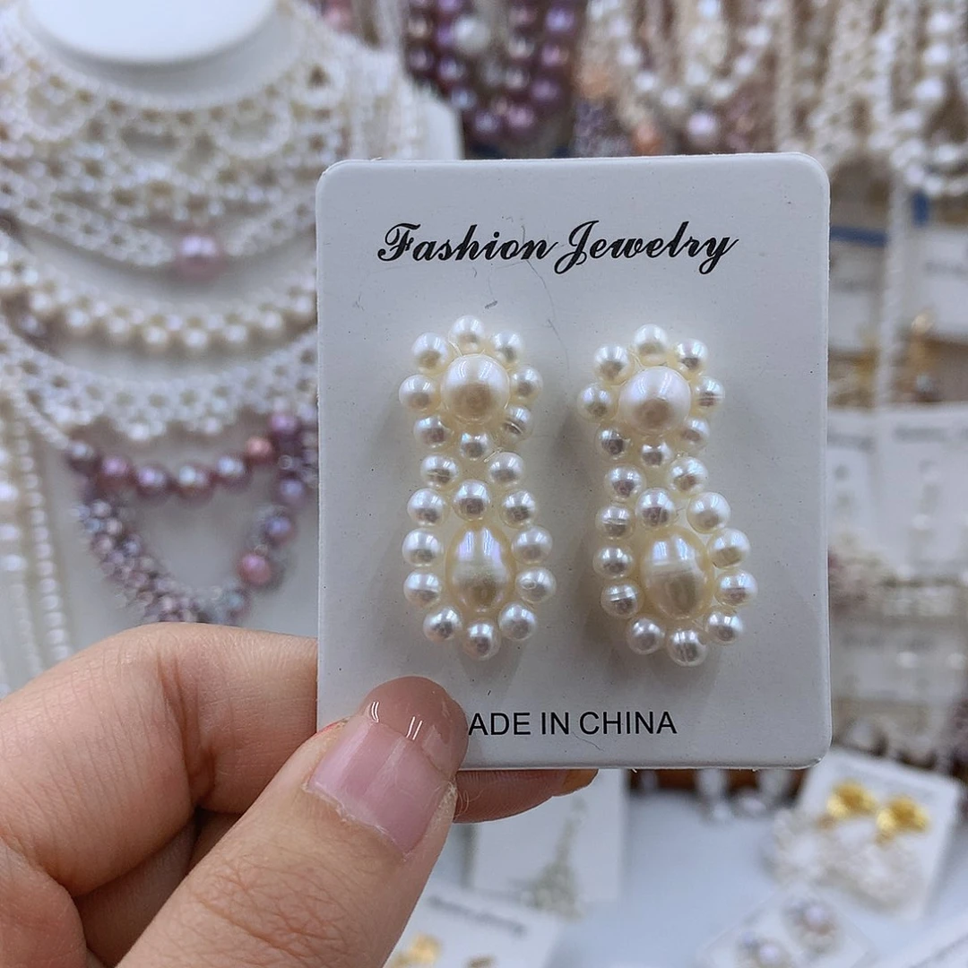 项链银S925镶嵌淡水珍珠