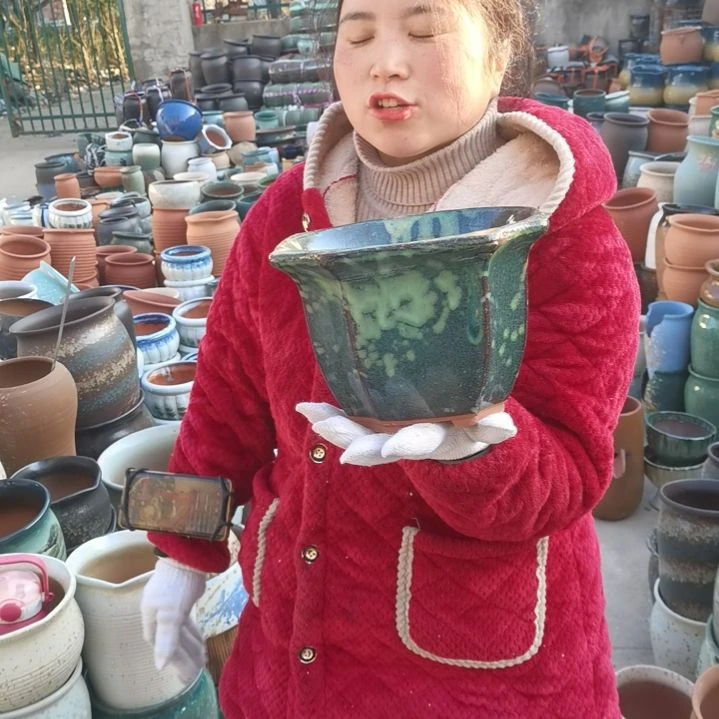 红陶口21高15瑕疵