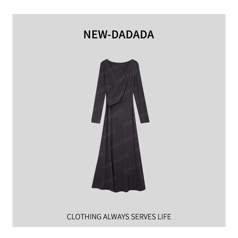 清清利达 NEW DADADA【假日诗情】设计感时尚气质小众连衣裙TQ5061