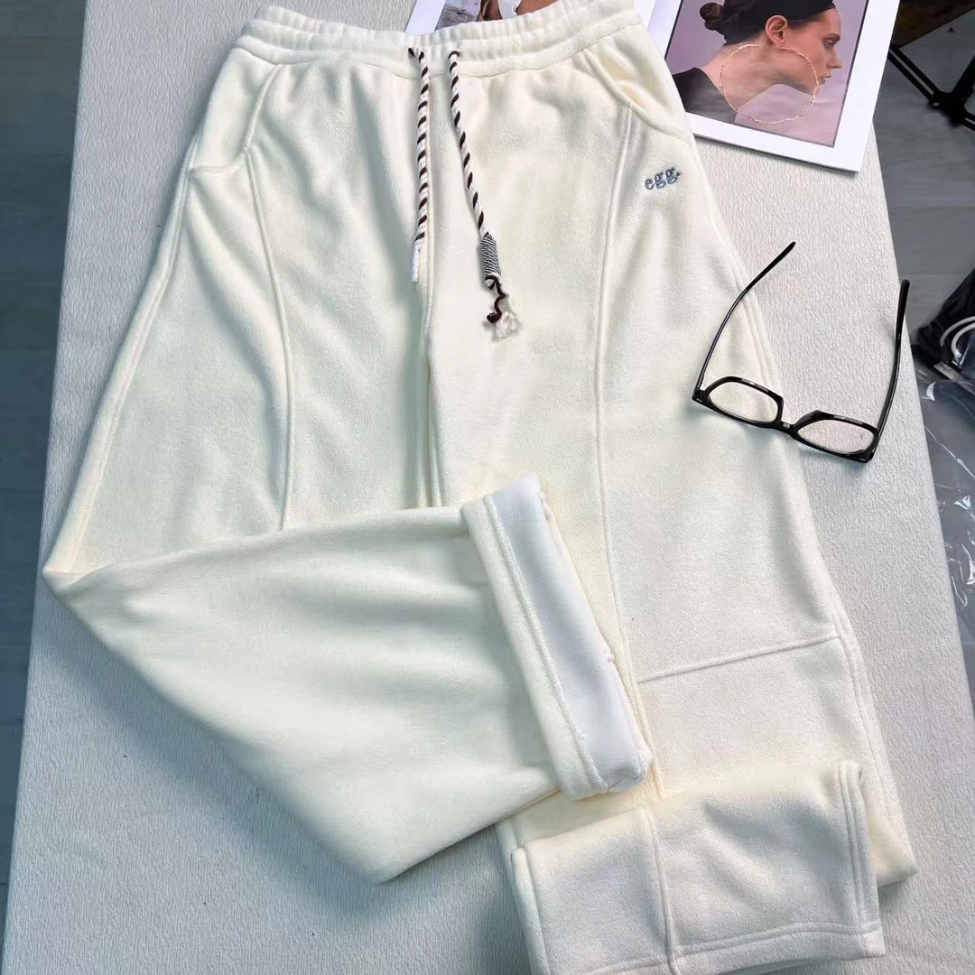 休闲裤百搭休闲加厚秋冬抽绳灰色针织潮流卫裤21712