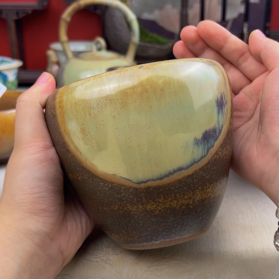 杯纯手工柴烧主人杯