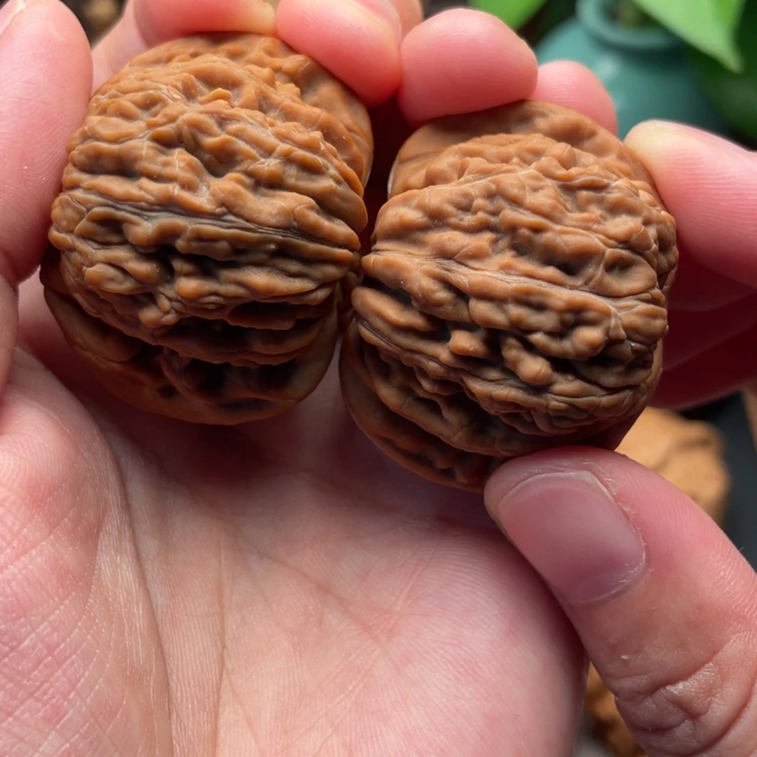 桃核把件复制版红皮平谷元宝楼41