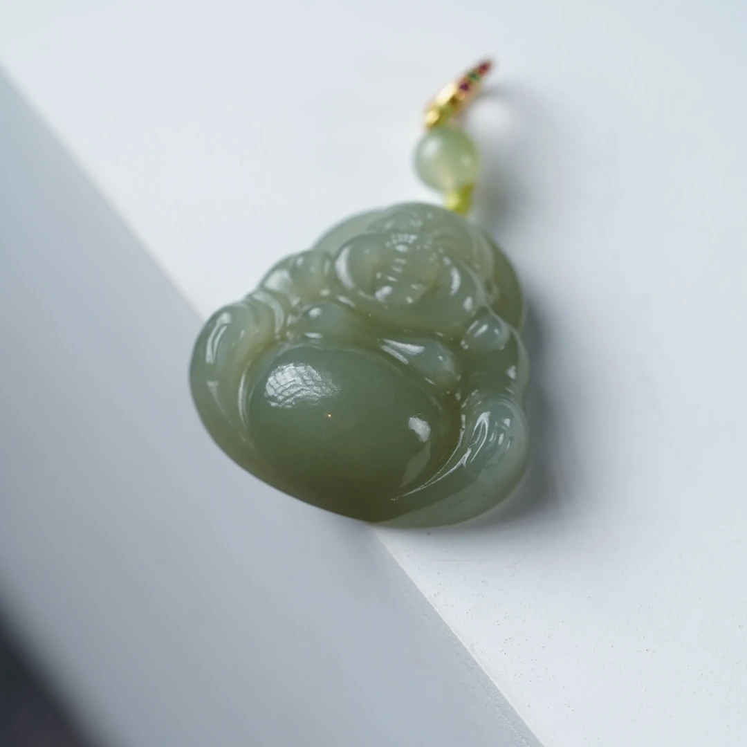 【珊木居】S2247TZ 晴水和田玉佛公吊坠 多样性