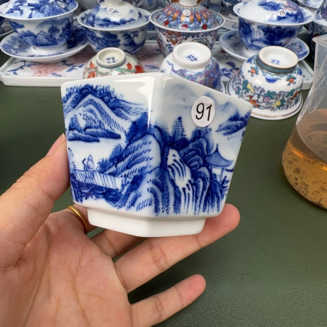 景德镇纯手工纯手绘茶具木木91