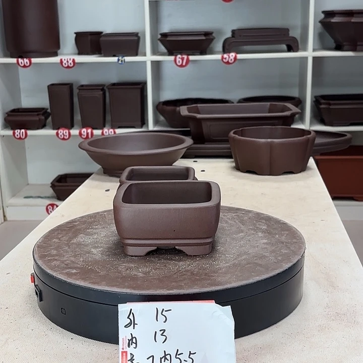 紫砂花盆直口小四方