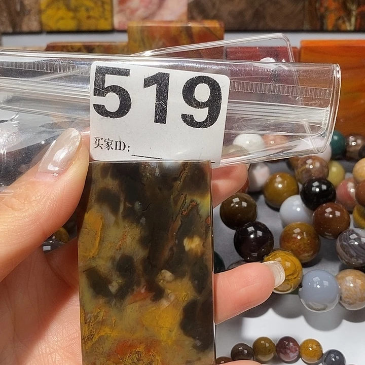 硅化玉未镶嵌天然北票树化玉吊坠