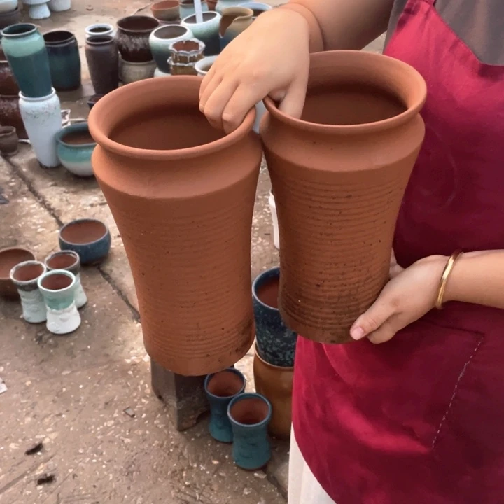 紫砂花盆口14高29正品正品